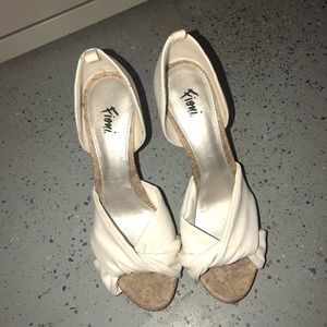 White open toed heels!